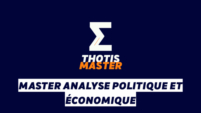 Master Analyse politique et économique