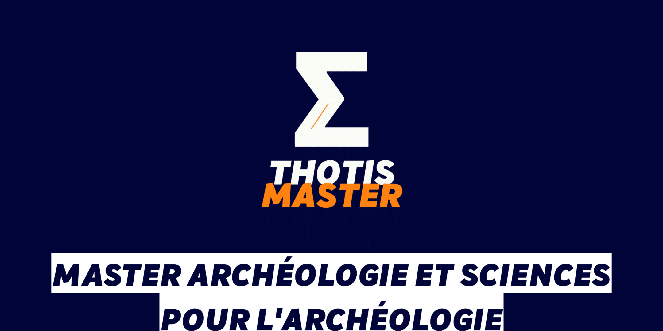 Master Archéologie et sciences pour l'archéologie