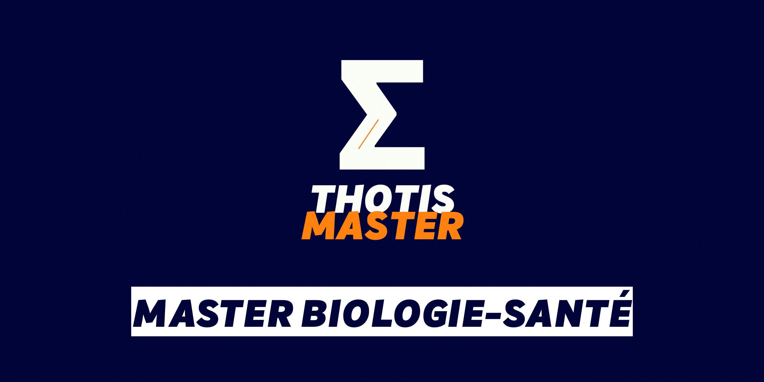Master Biologie-santé Master Biologie santé