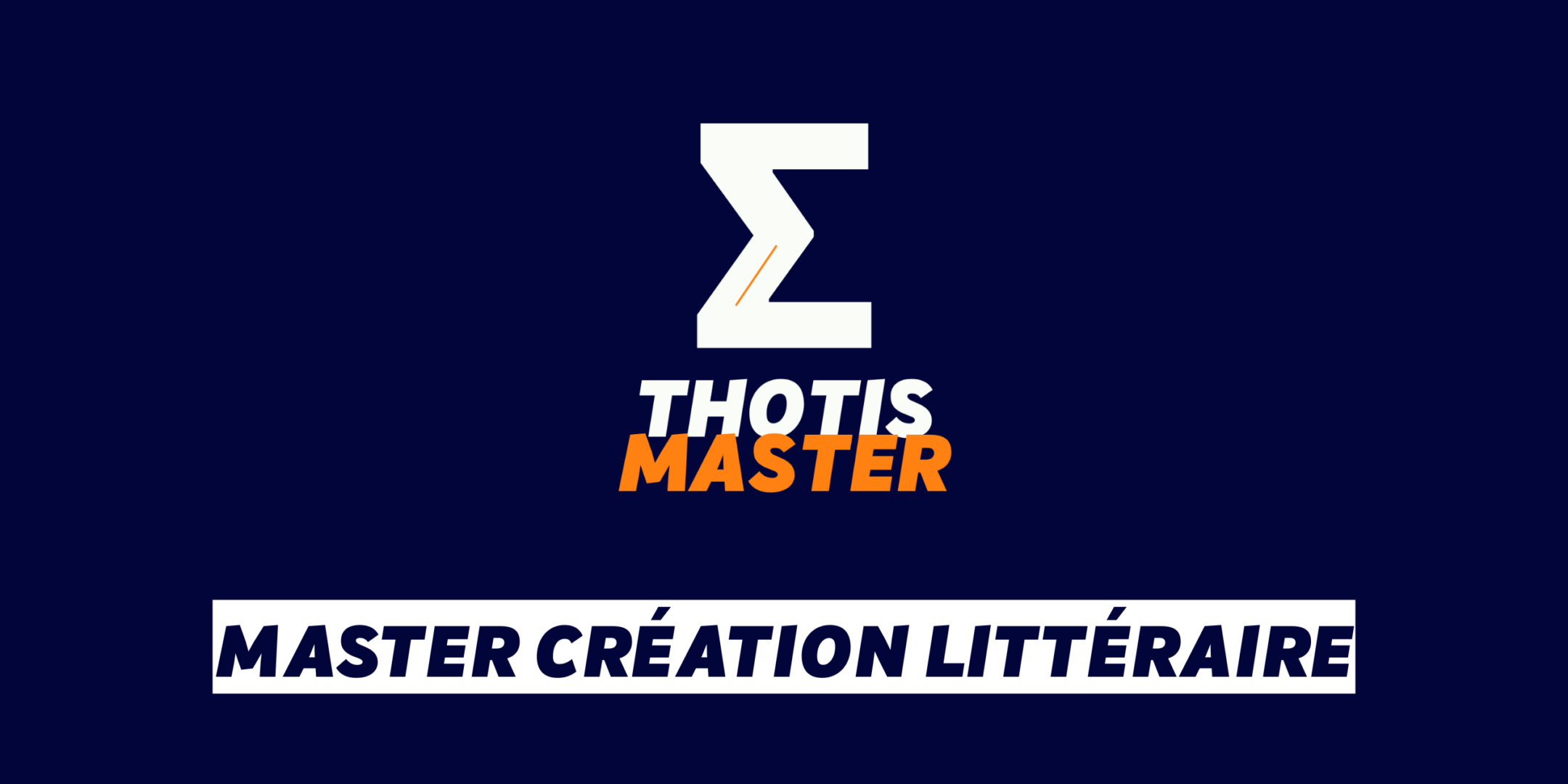 Master Création littéraire Master Création littéraire