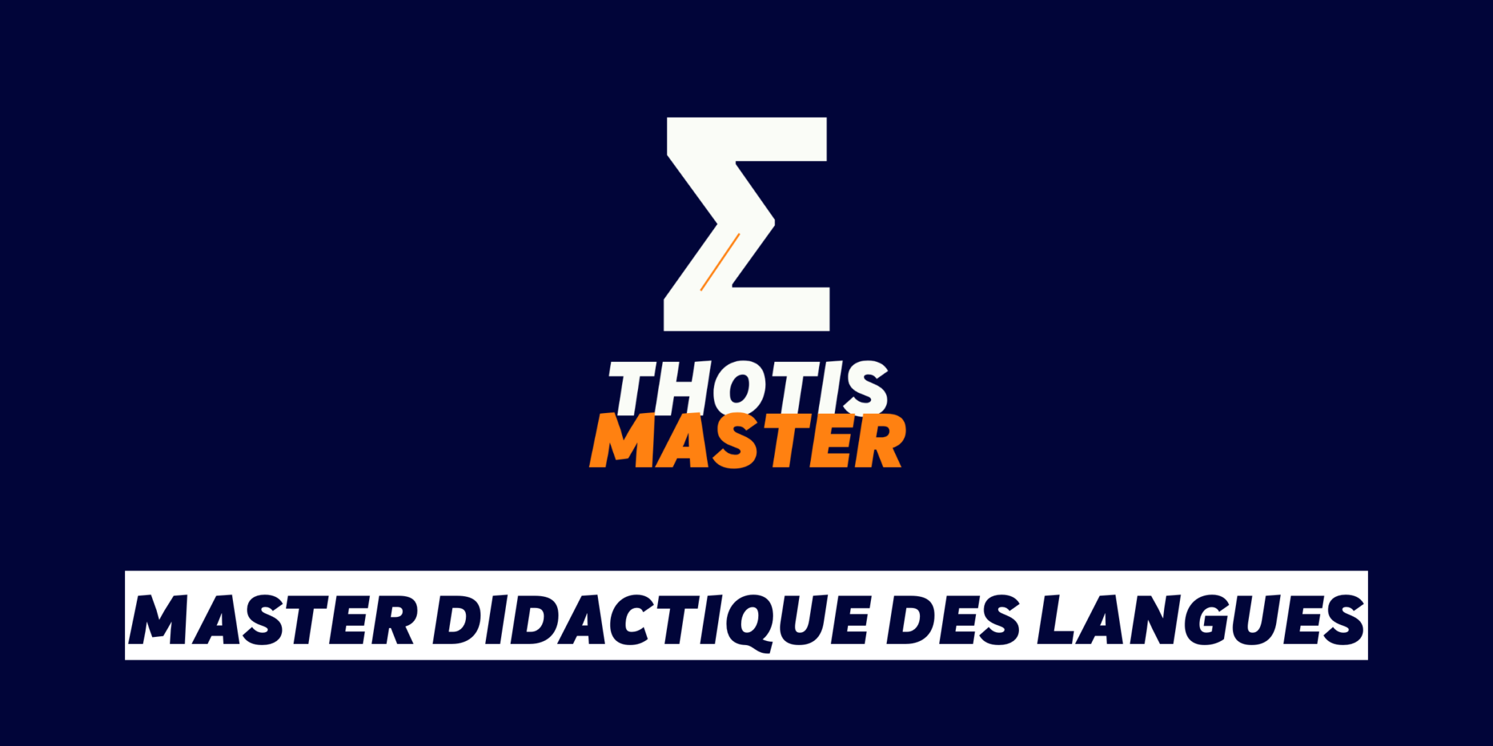 Master Didactique des langues Master Didactique des langues