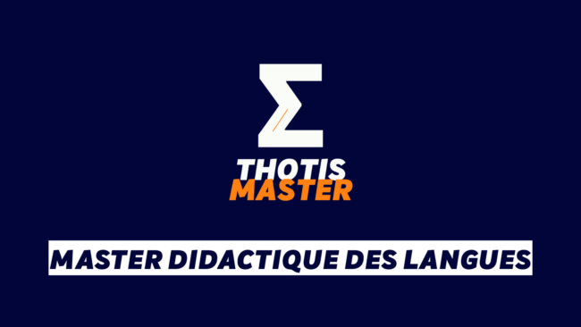 Master Didactique des langues