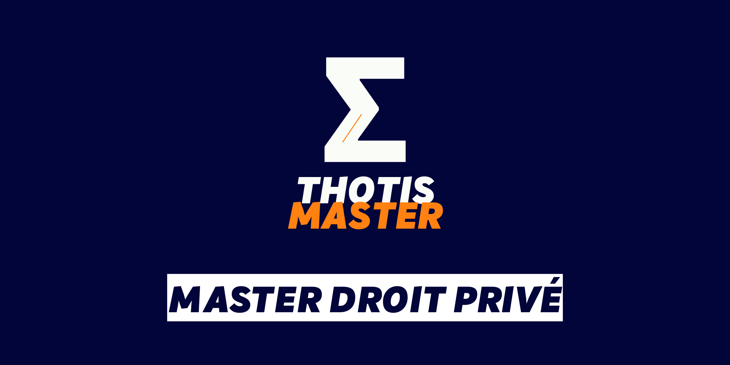 Master Droit privé Master Droit privé