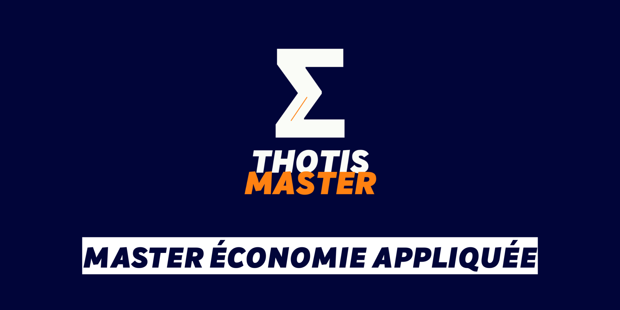 Master Économie appliquée