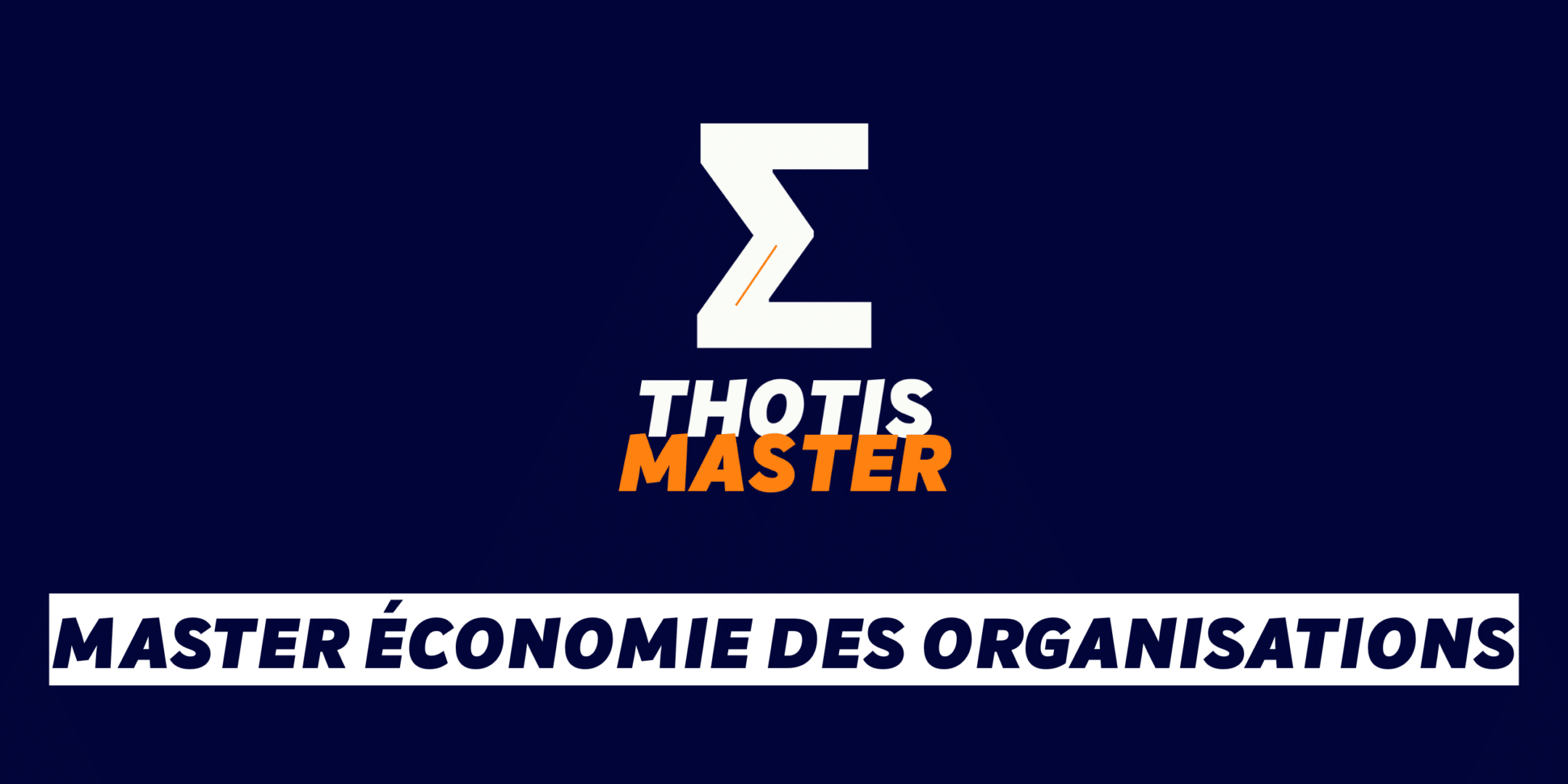 Master Économie des organisations