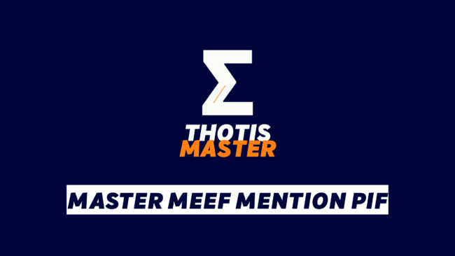 Master MEEF mention PIF Master MEEF mention PIF