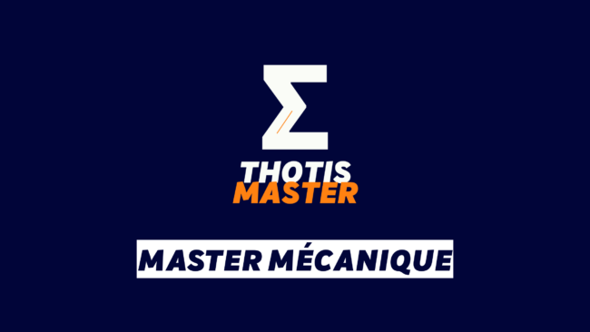 Master Mécanique Master Mécanique