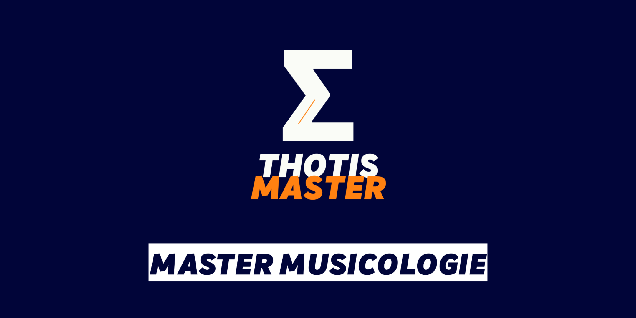 Master Musicologie Master Musicologie