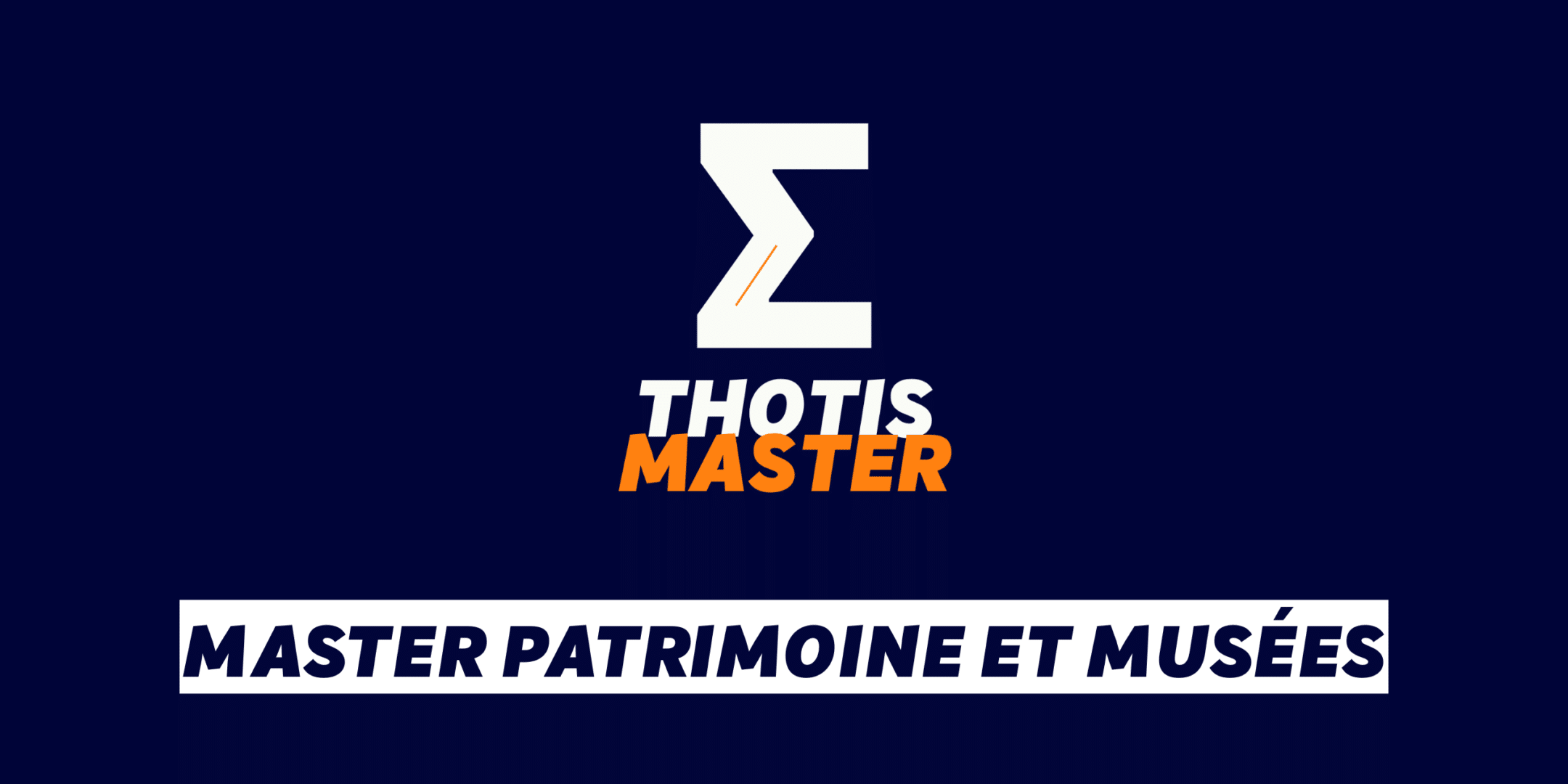 Master Patrimoine et musées Master Patrimoine et musées