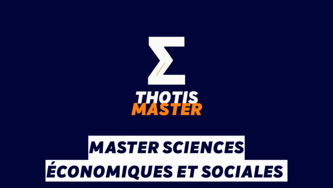 Master Sciences économiques et sociales