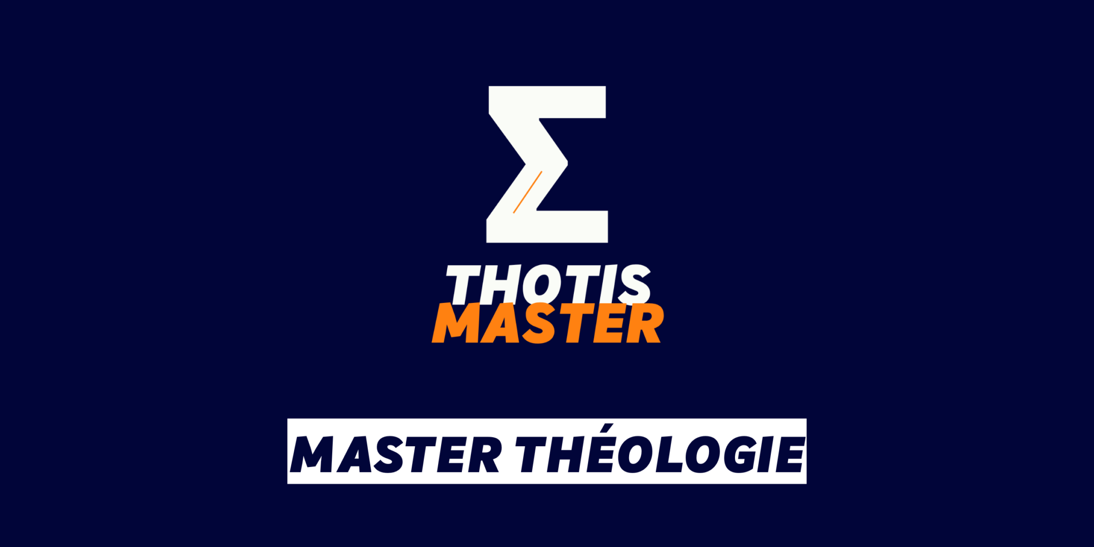 Master Théologie Master Théologie