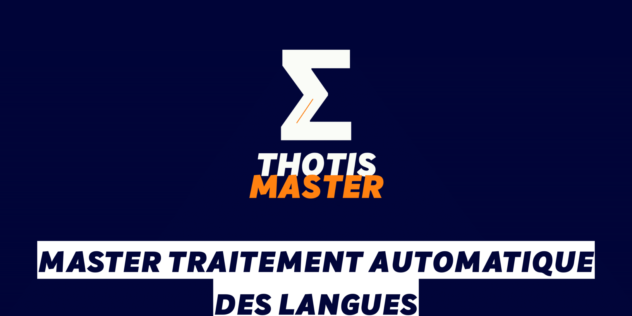 Master Traitement automatique des langues