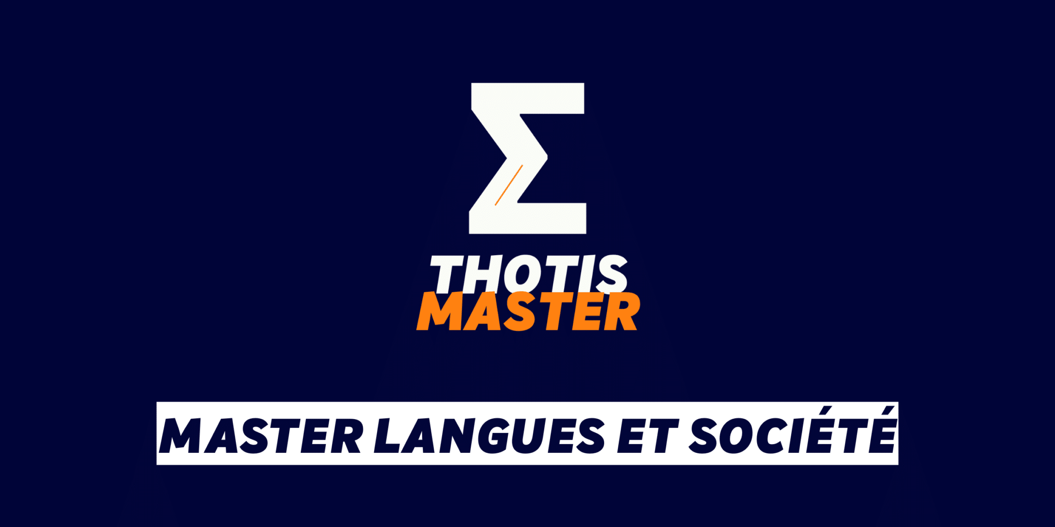 Master langues et société Master langues et société