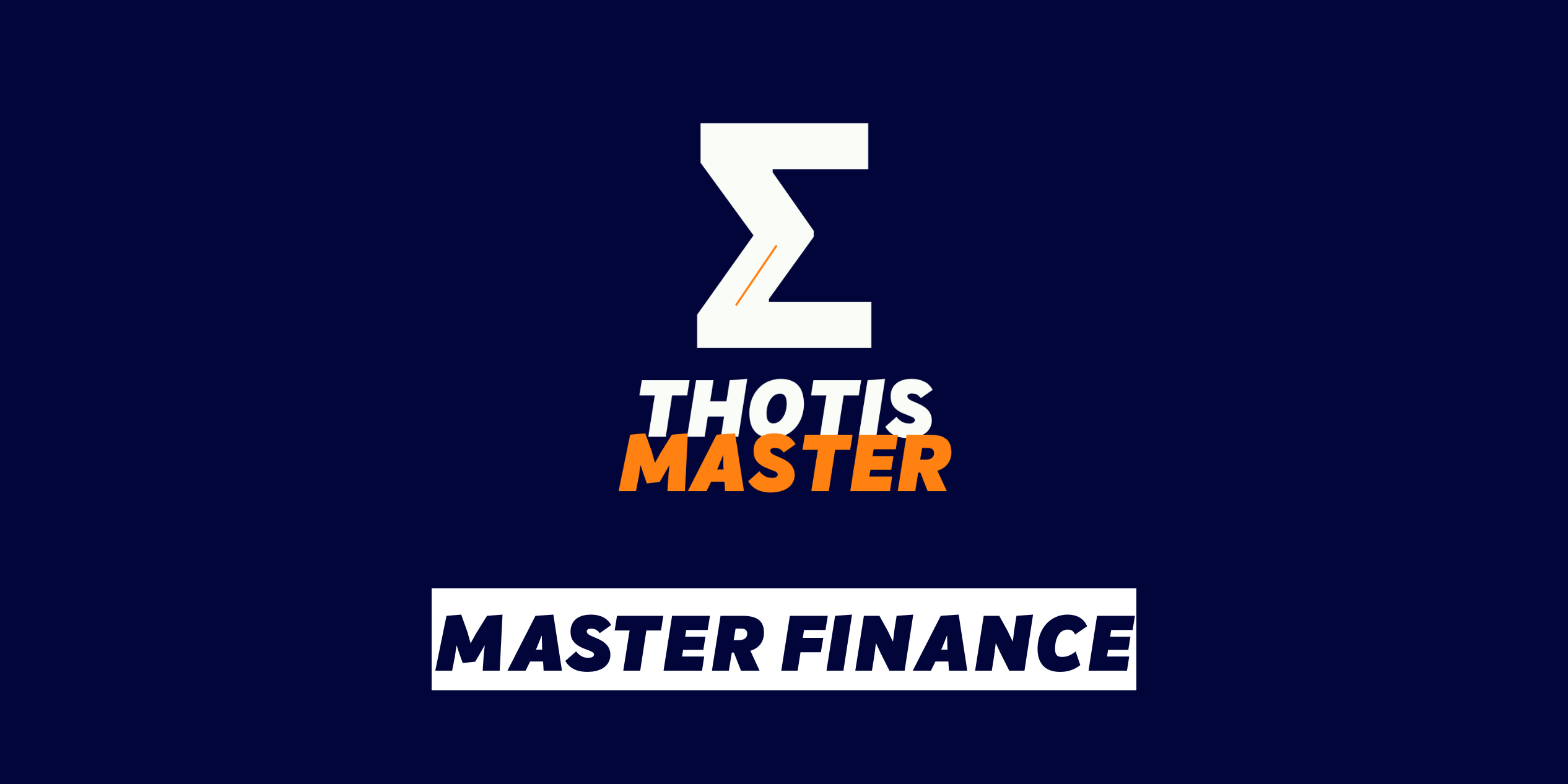 Master finance