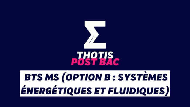 BTS MS option B Systemes energetiques et fluidiques 2