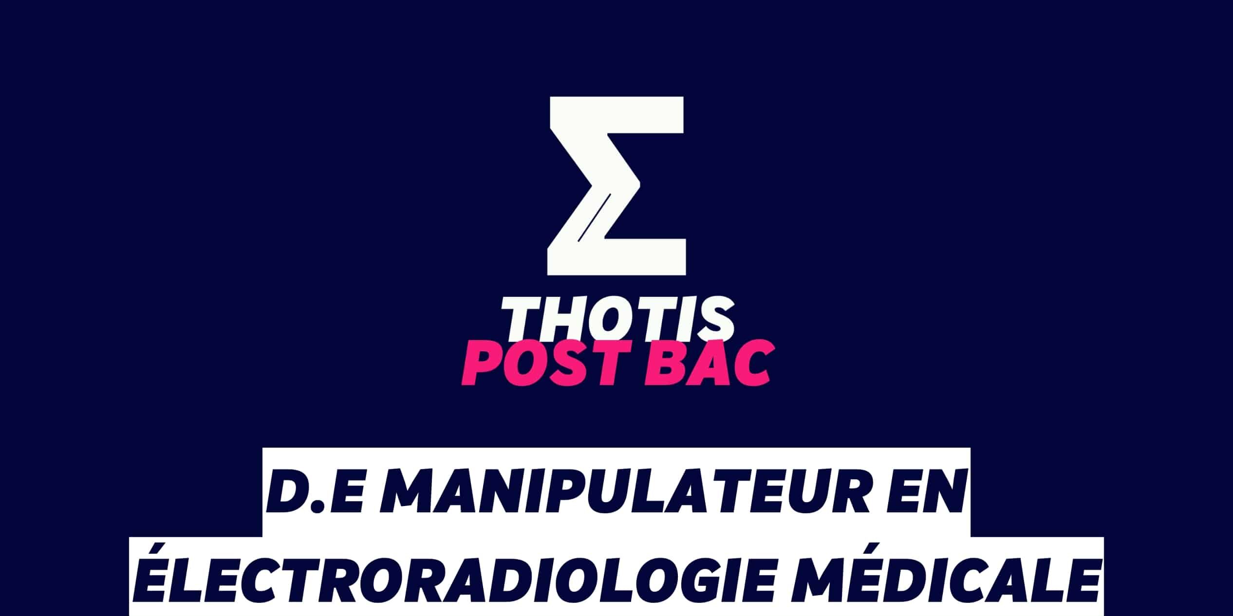 D E Manipulateur en electroradiologie medicale