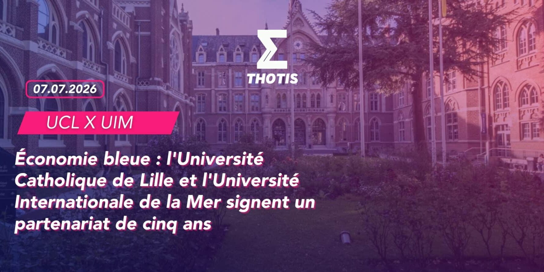 Économie bleue l'Université Catholique de Lille et l'Université Internationale de la Mer signent un partenariat de cinq ans