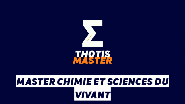 Master Chimie et sciences du vivant Master Chimie et sciences du vivant