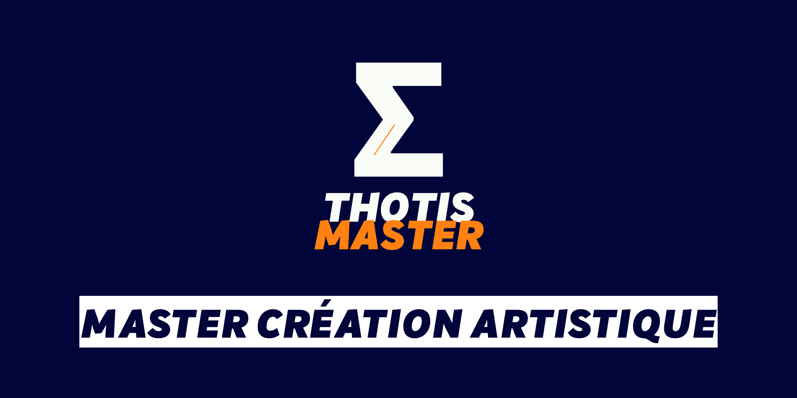 Master Creation artistique