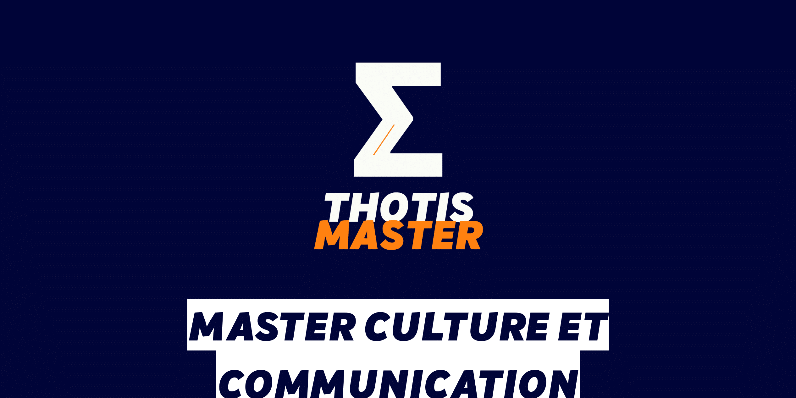 Master Culture et communication Master Culture et communication