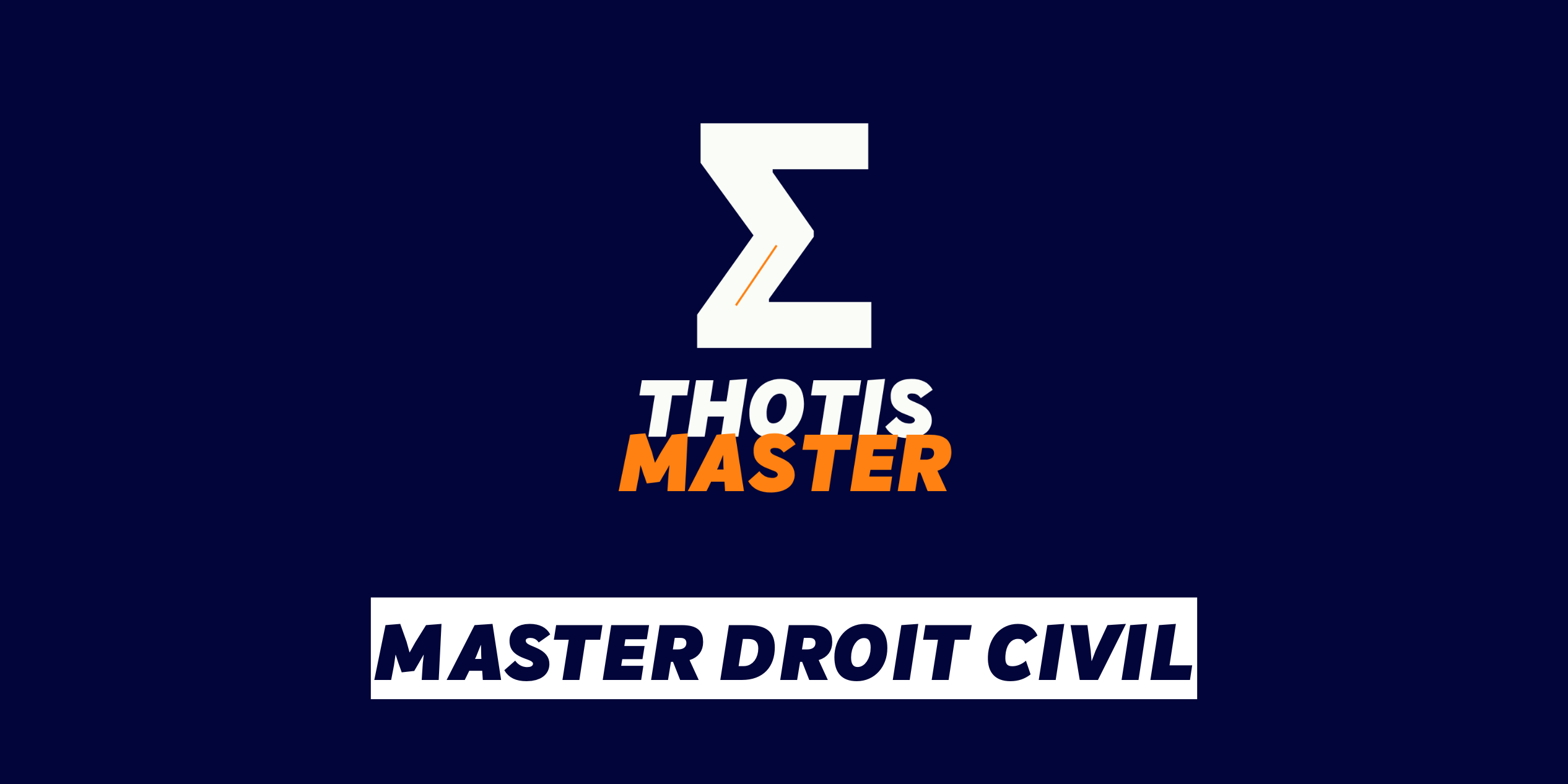 Master Droit civil Master Droit civil