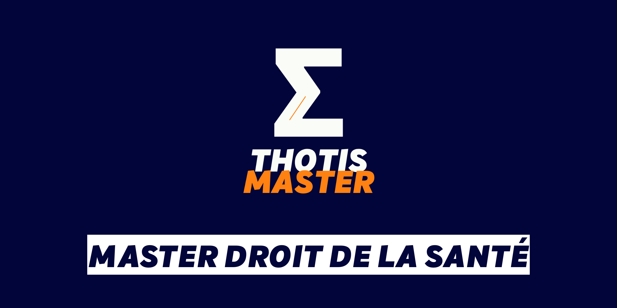 Master Droit de la santé Master Droit de la santé