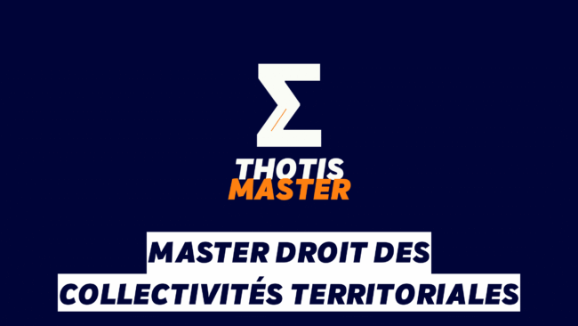 Master Droit des collectivités territoriales Master Droit des collectivités territoriales