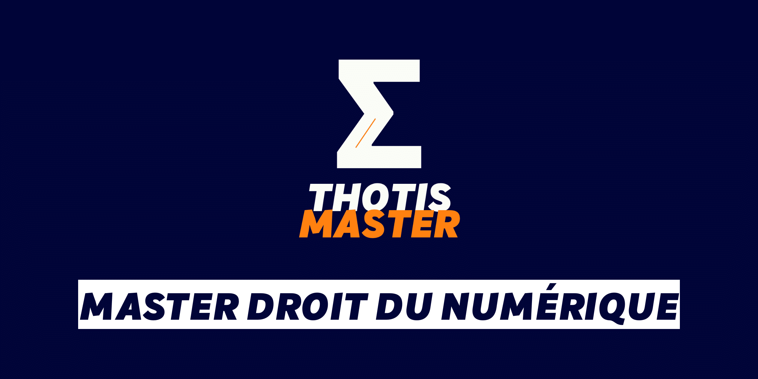 Master Droit du Numérique Master Droit du Numérique