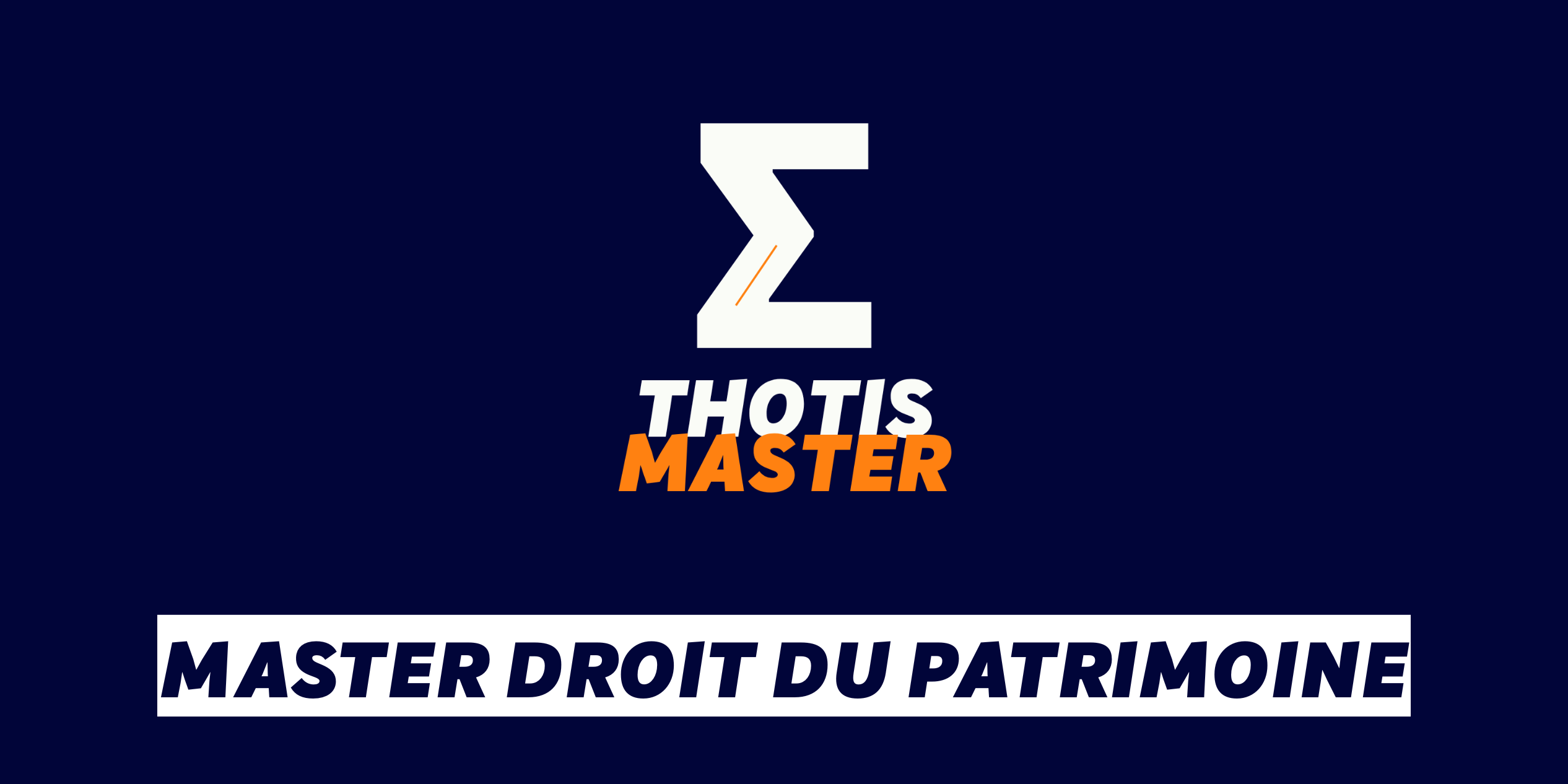 Master Droit du Patrimoine