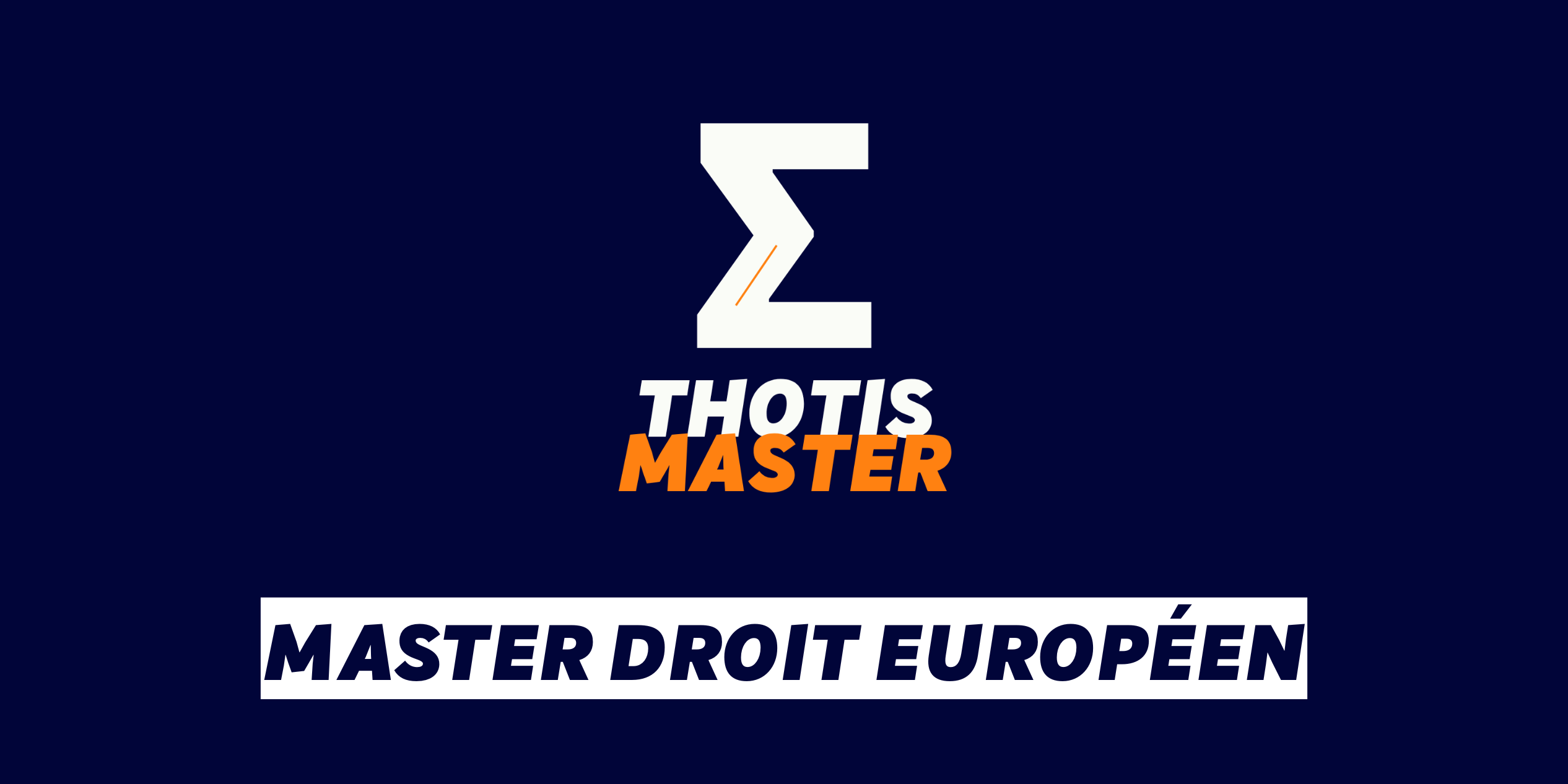 Master Droit européen Master Droit européen