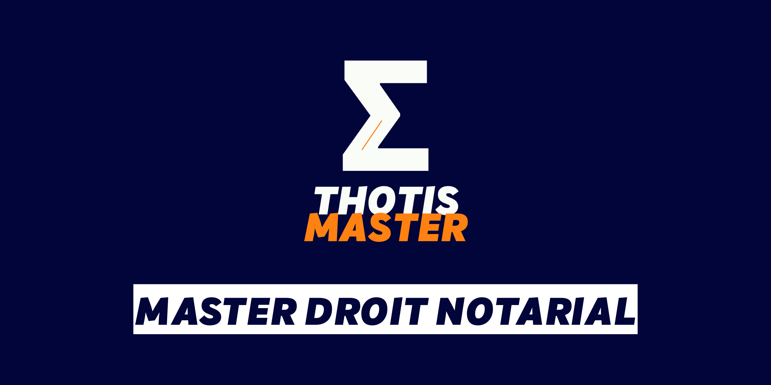 Master Droit notarial