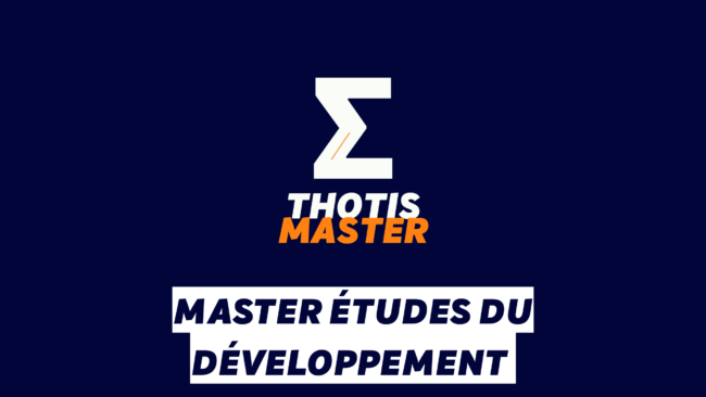 Master Études du développement Master Études du développement