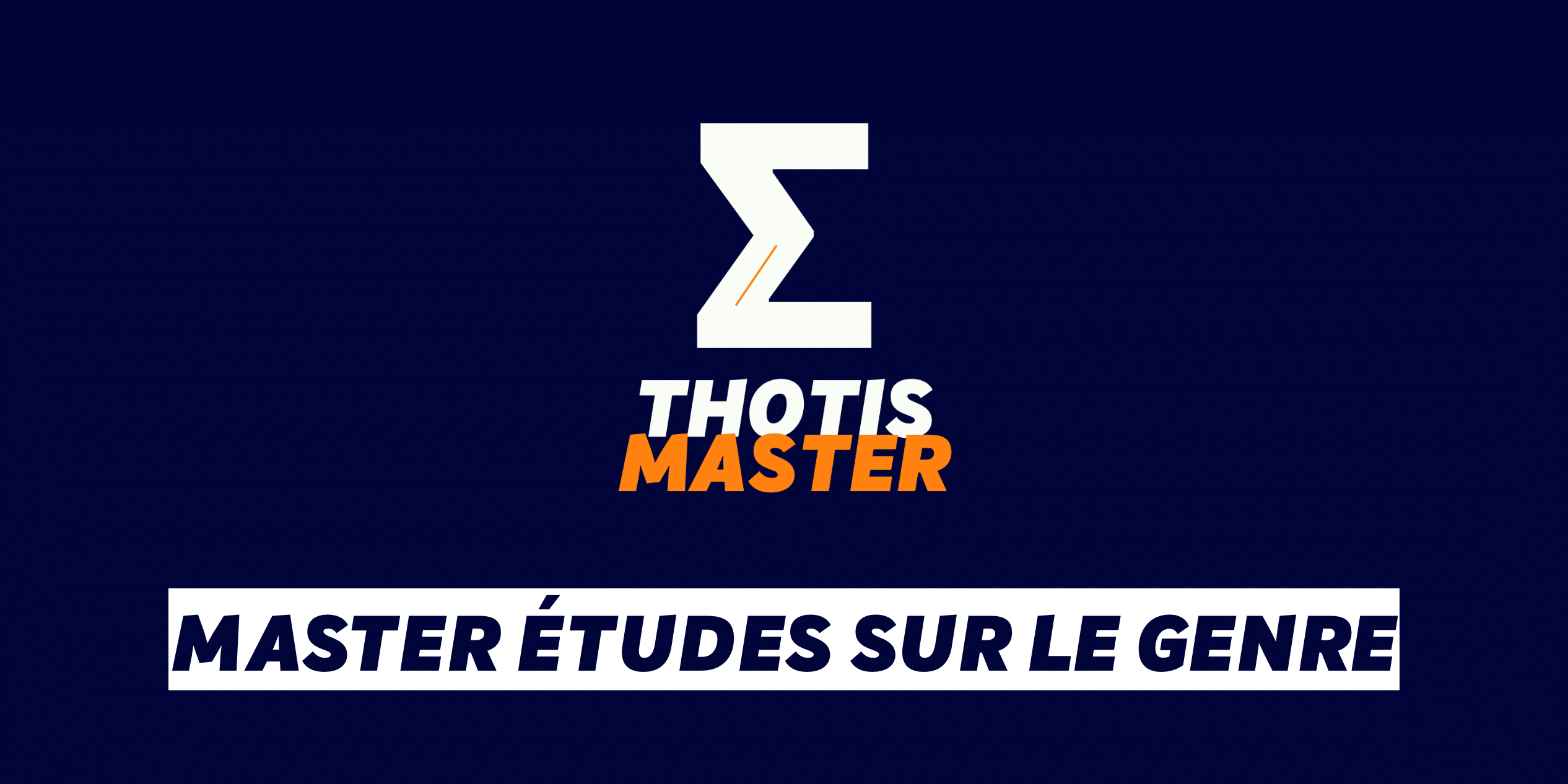 Master Études sur le genre Master Études sur le genre