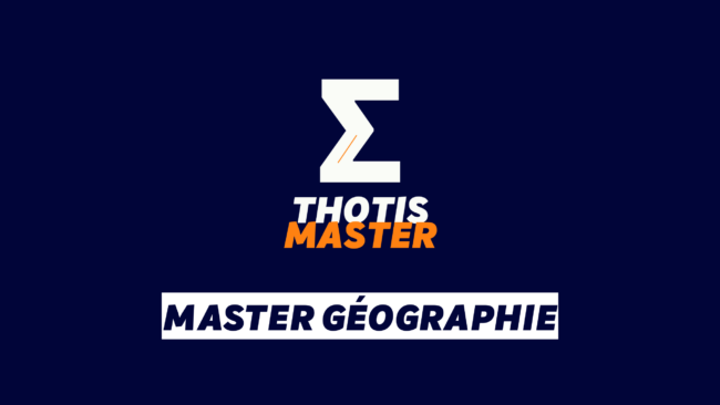 Master Géographie Master Géographie