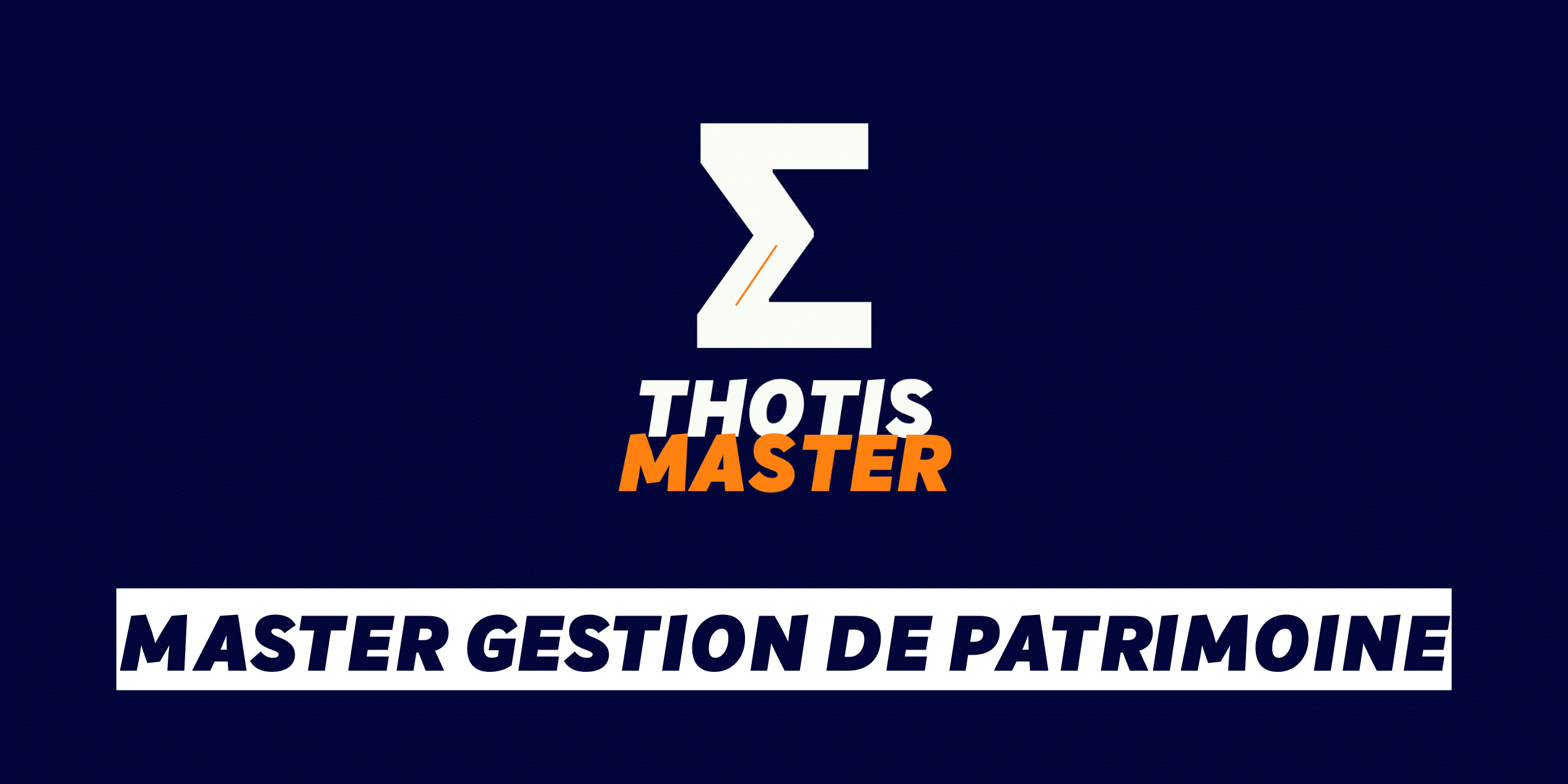Master Gestion de patrimoine Master Gestion de patrimoine
