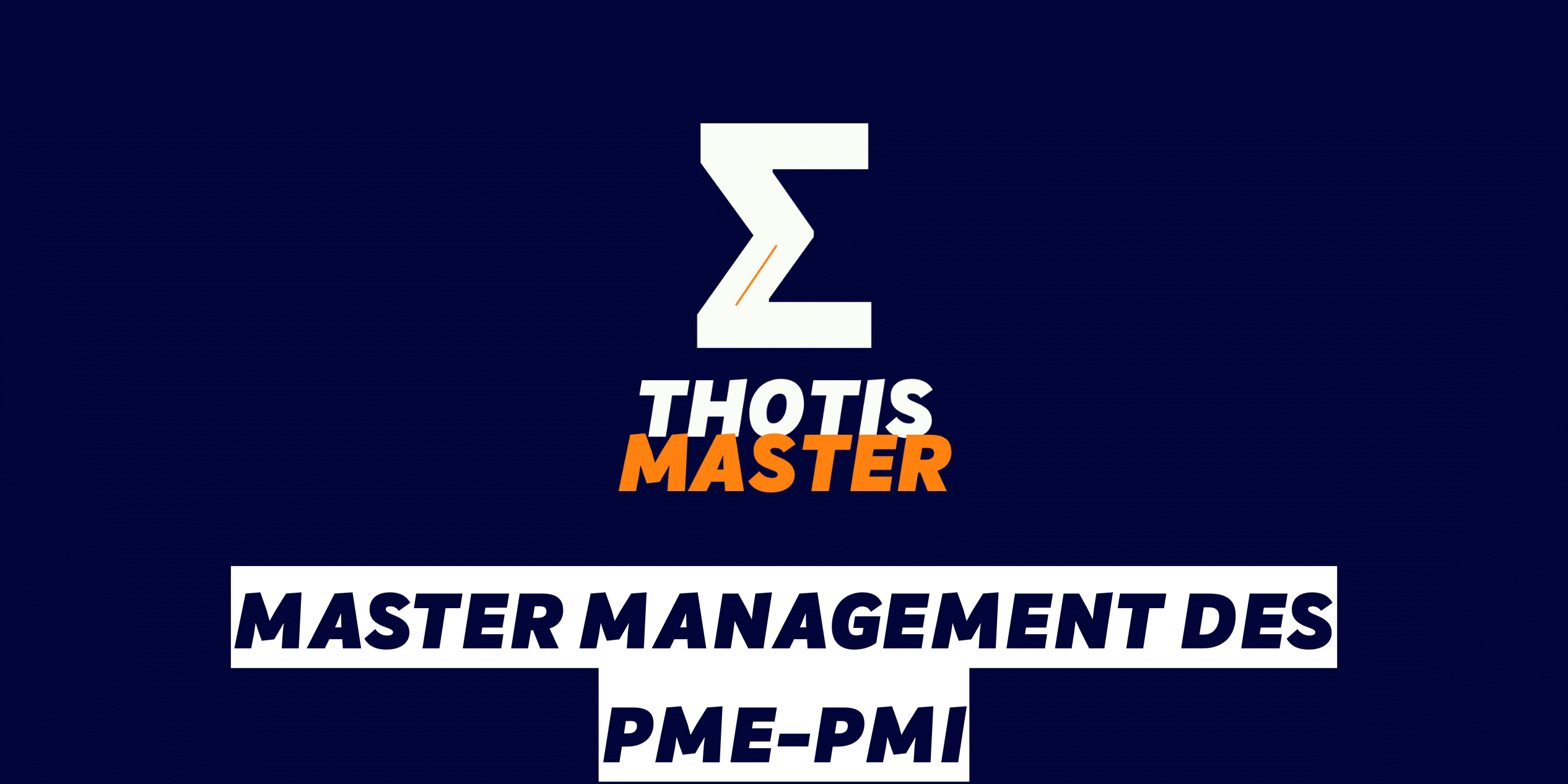 Master Management des PME-PMI Master Management des PME PMI