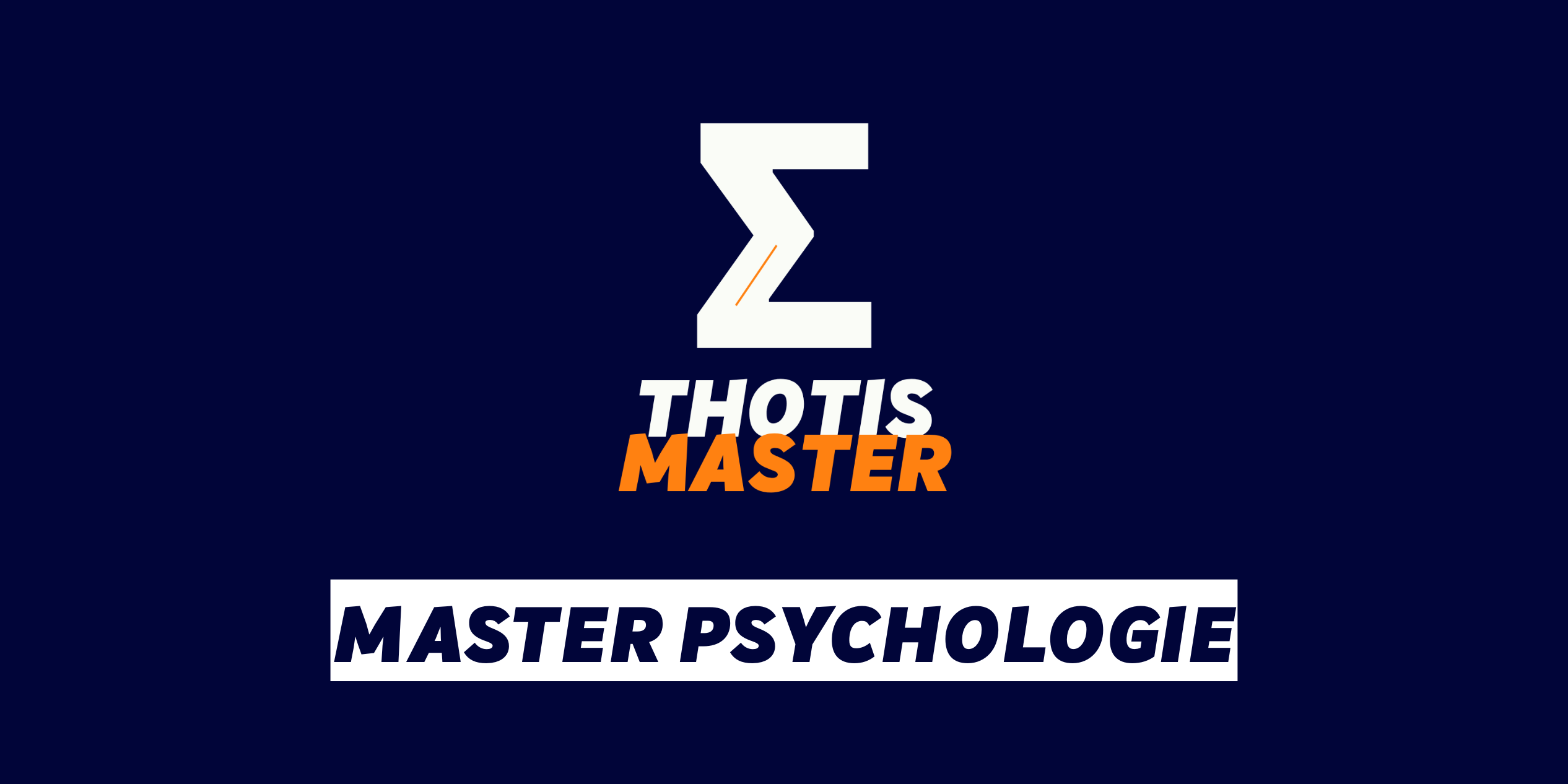 Master Psychologie Master Psychologie