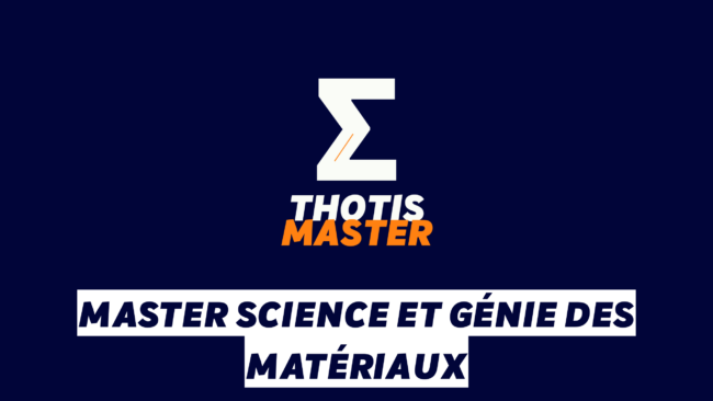 Master Science et génie des matériaux