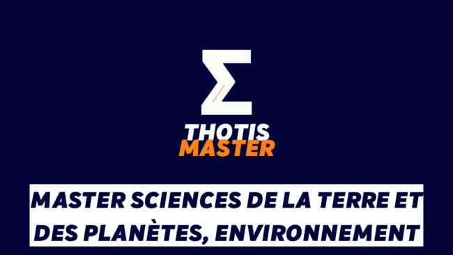 Master Sciences de la Terre et des planètes, environnement Master Sciences de la Terre et des planètes, environnement