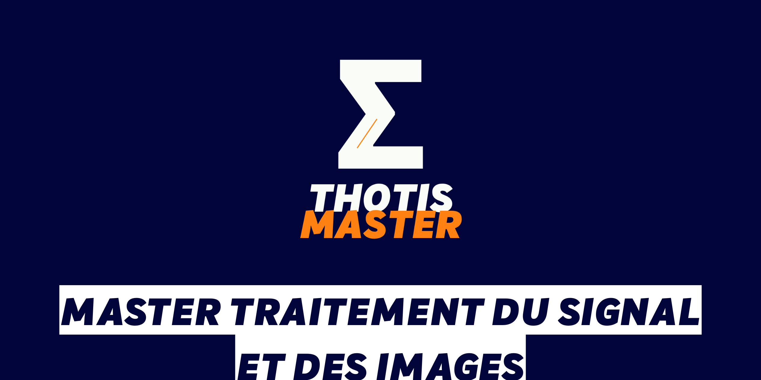 Master Traitement du signal et des images Master Traitement du signal et des images