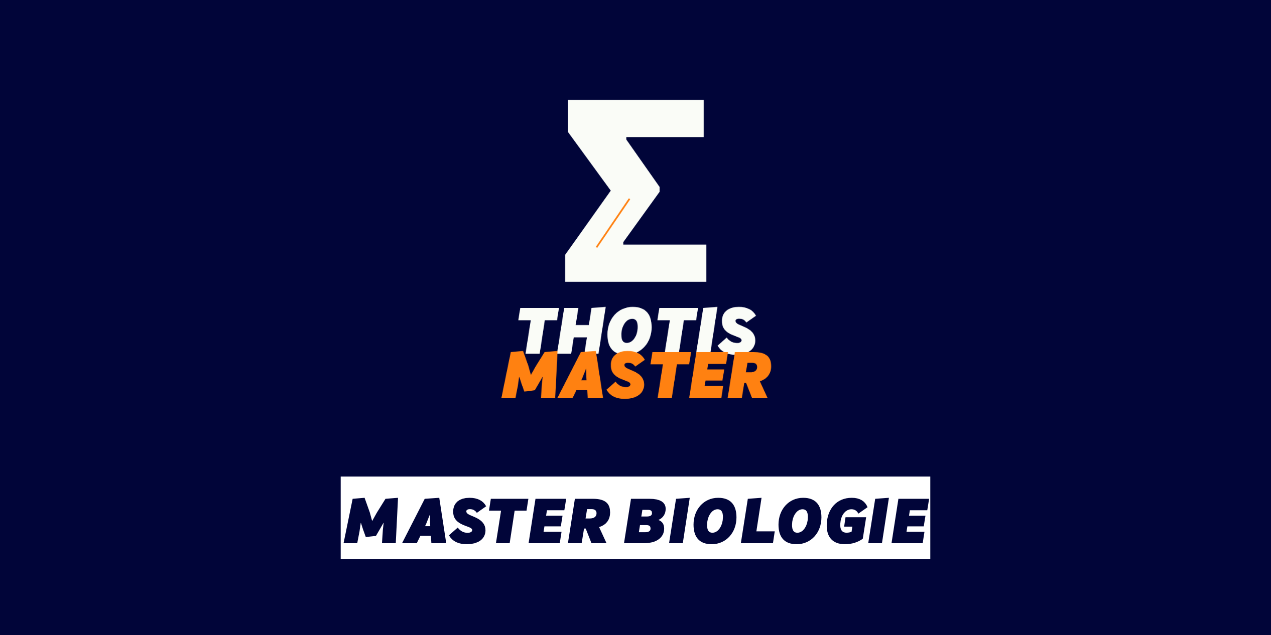 Master biologie Master biologie