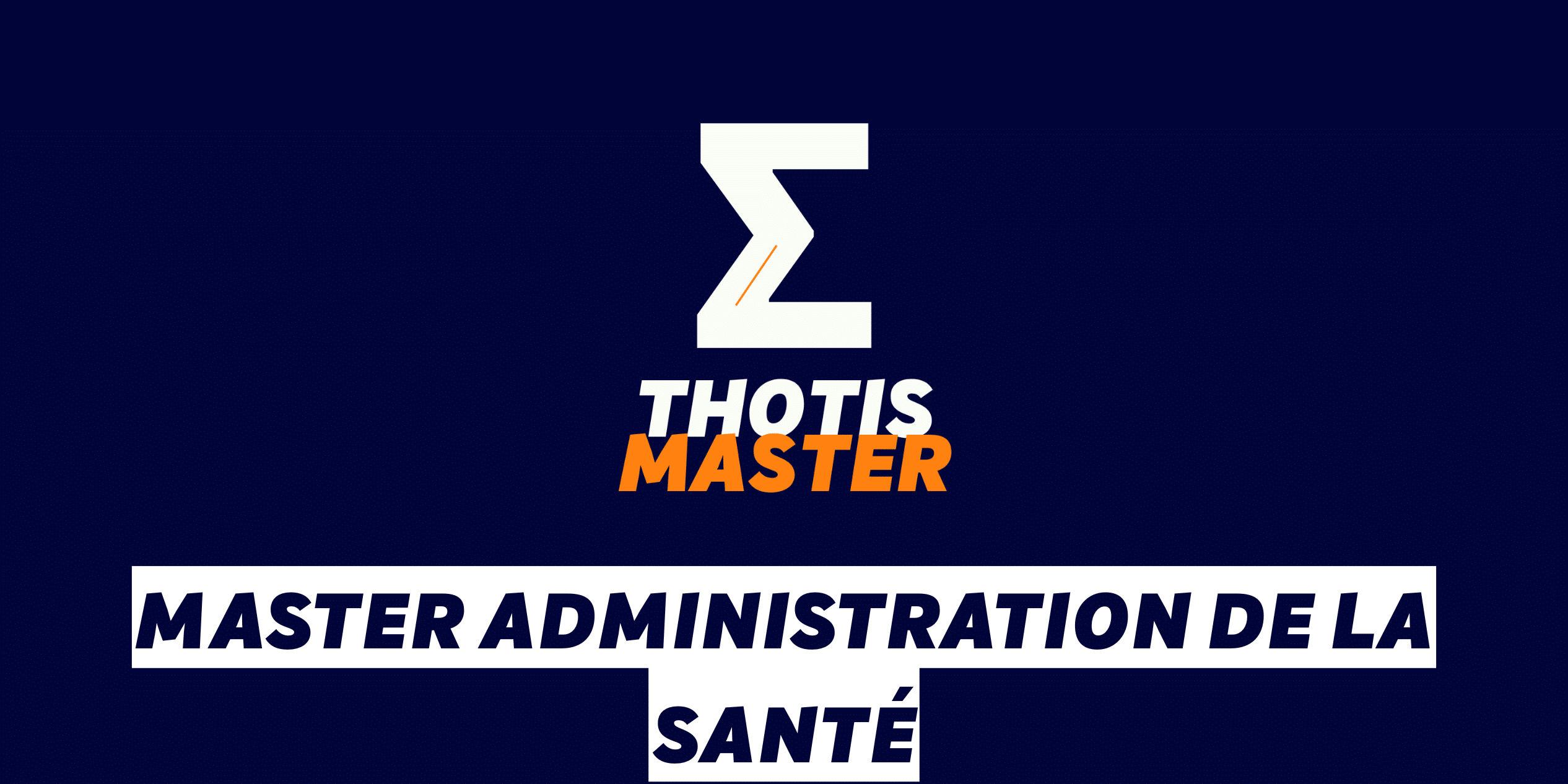 Master Administration de la santé
