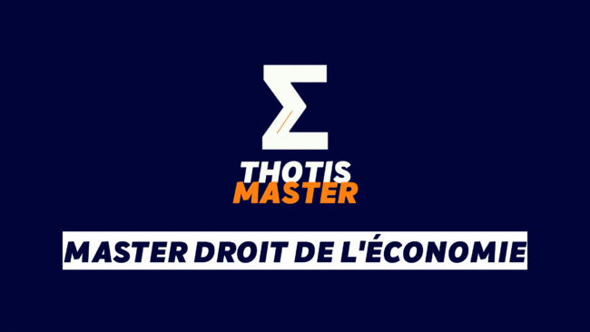 Master Droit de l’économie Master Droit de l'économie