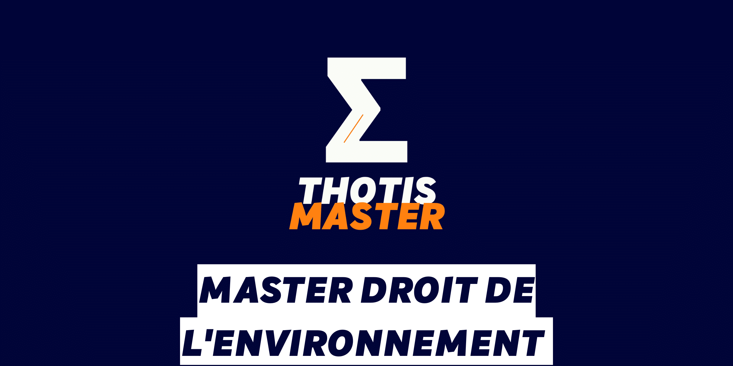 Master Droit de l'environnement