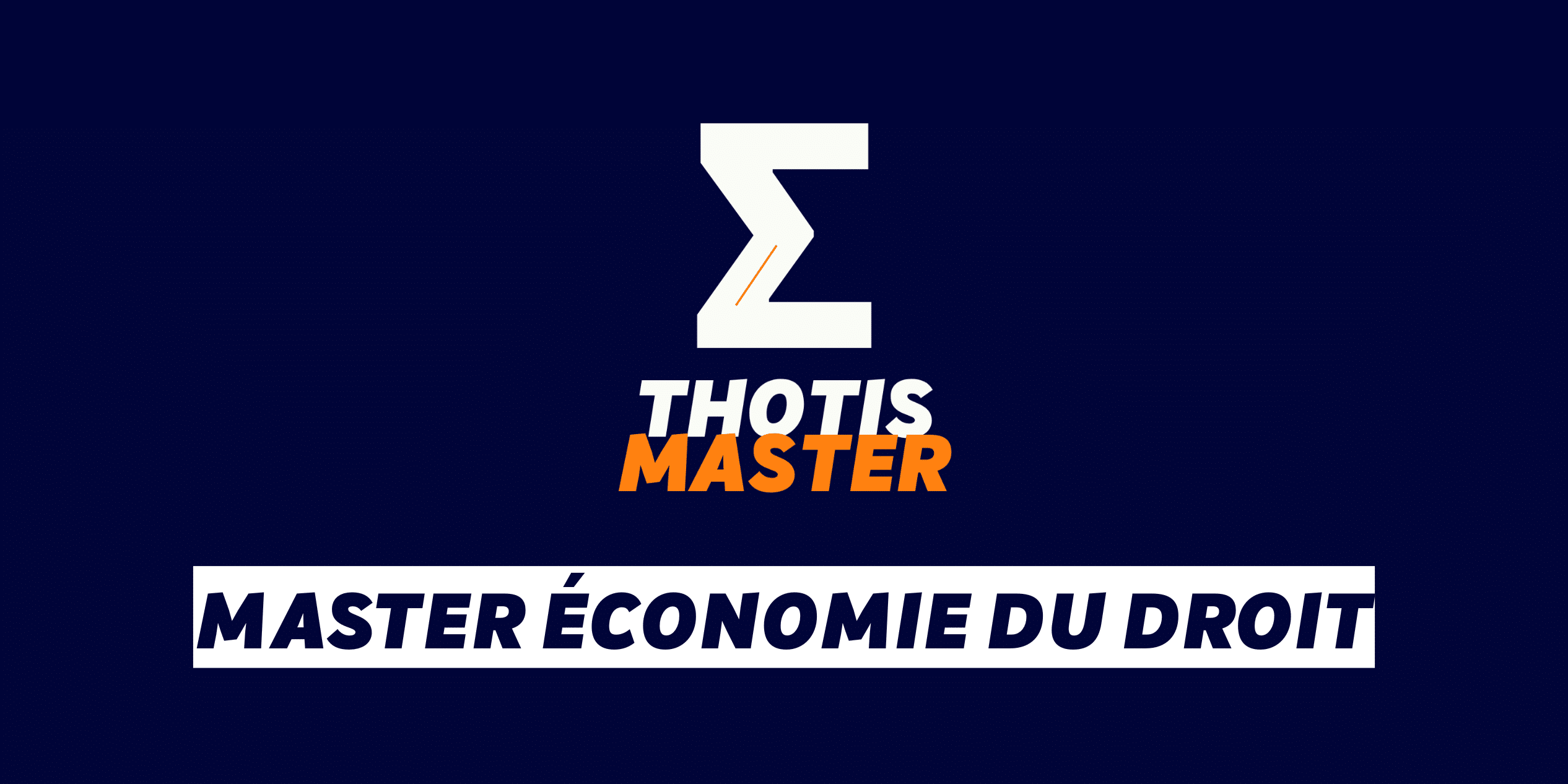Master Économie du droit Master Économie du droit