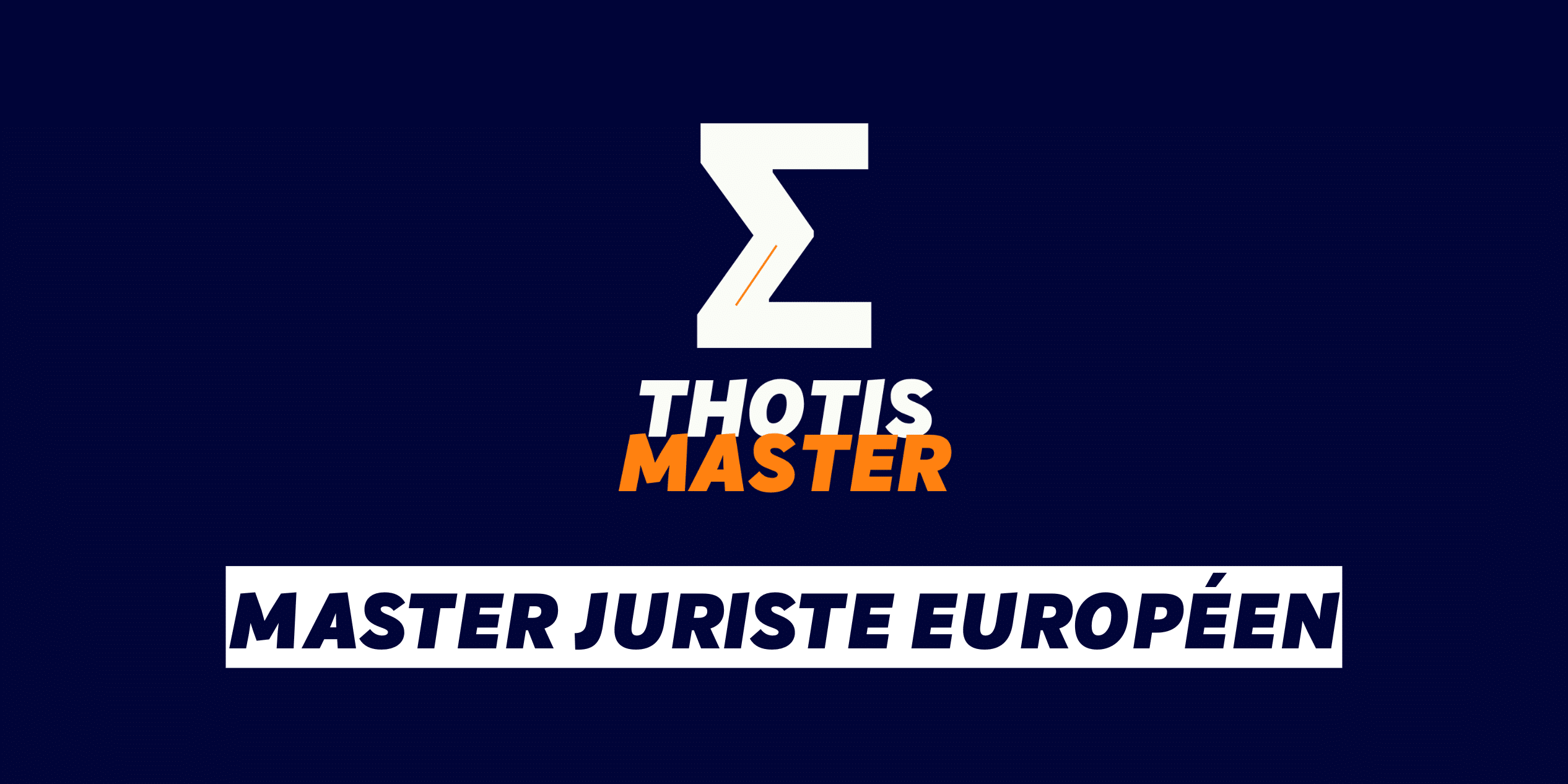 Master Juriste européen