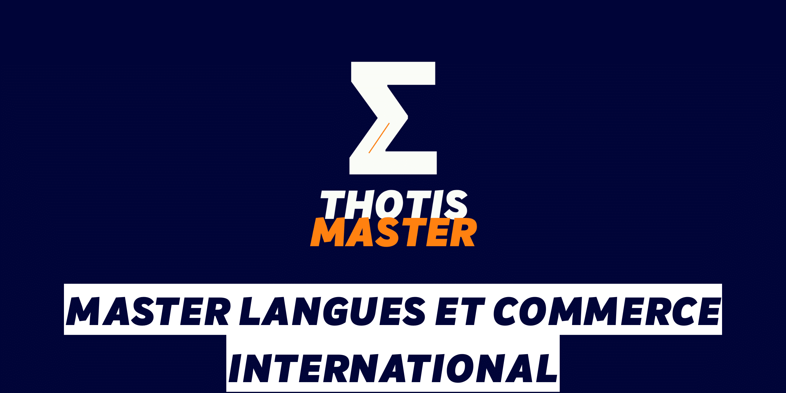 Master Langues et commerce international Master Langues et commerce international