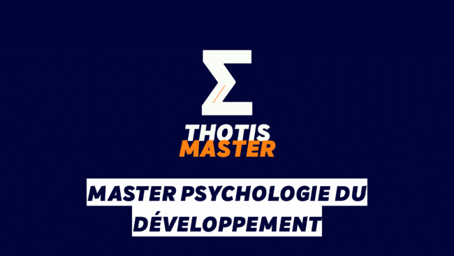 Master Psychologie du développement Logo for Thotis Master with a large white Z symbol on a dark blue background and orange 'MASTER' text below.