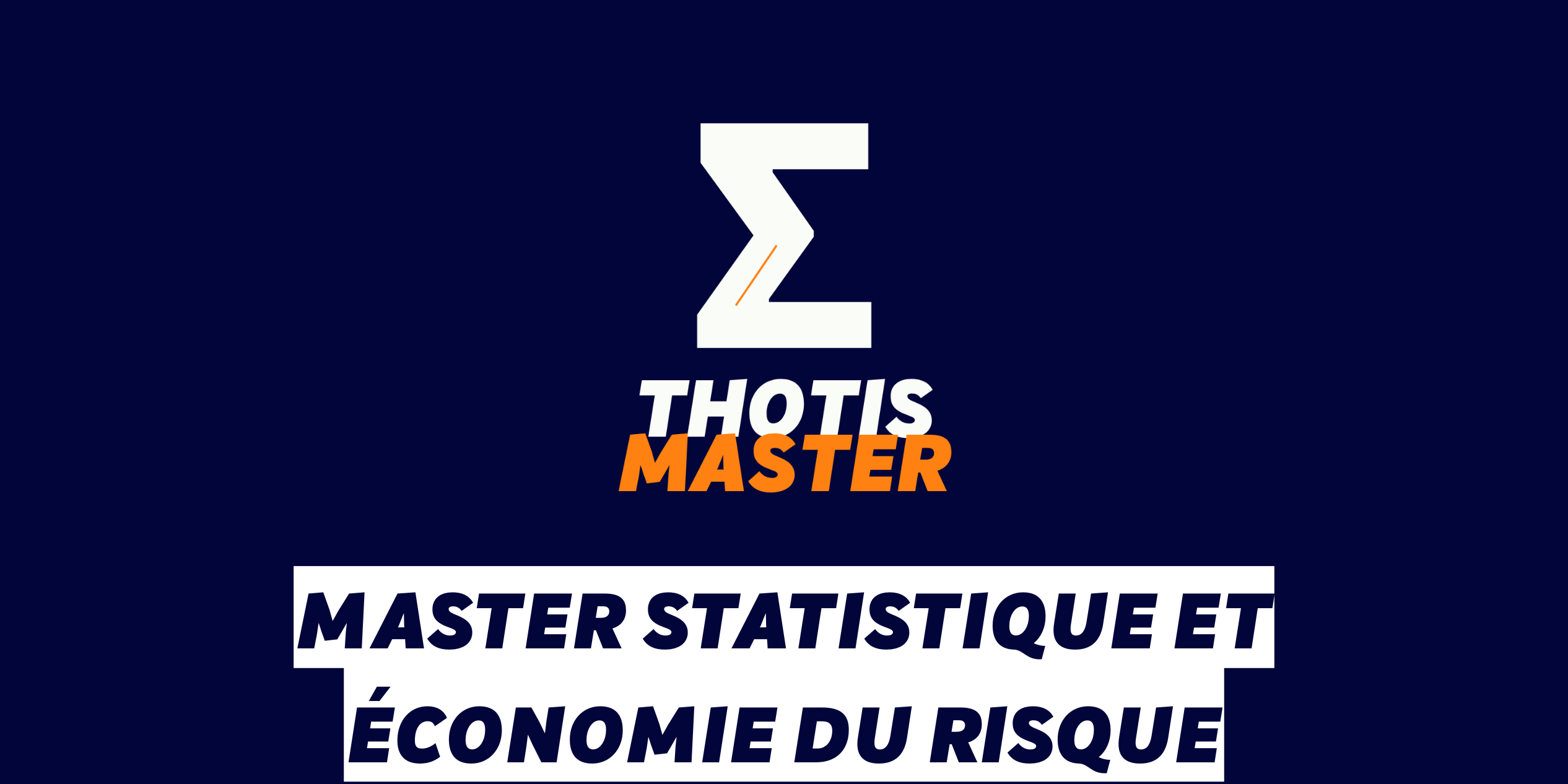 Master Statistique et économie du risque